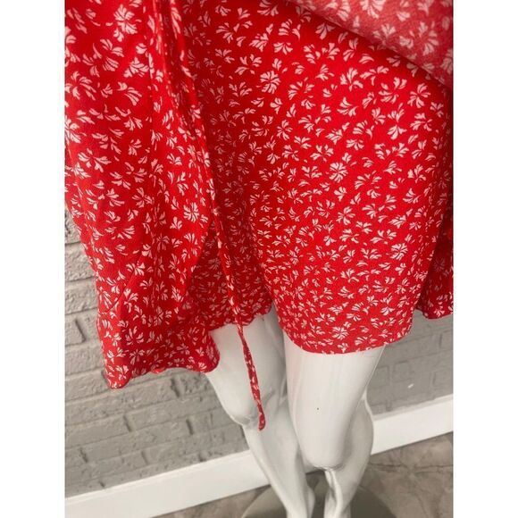 Loft Faux Wrap Floral Print Skort Romper Dress Size S - Picture 12 of 14